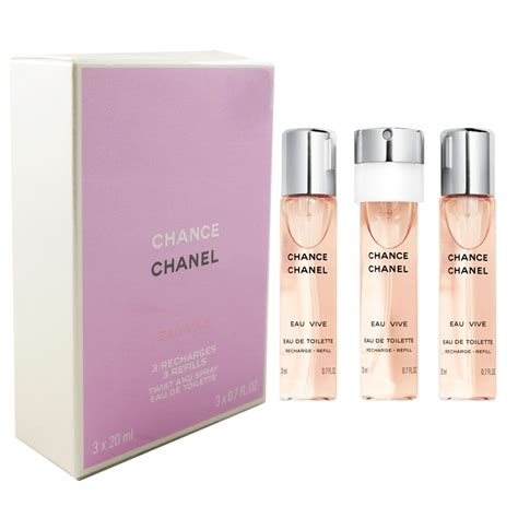 chanel chance twist and spray set|chanel chance refill only.